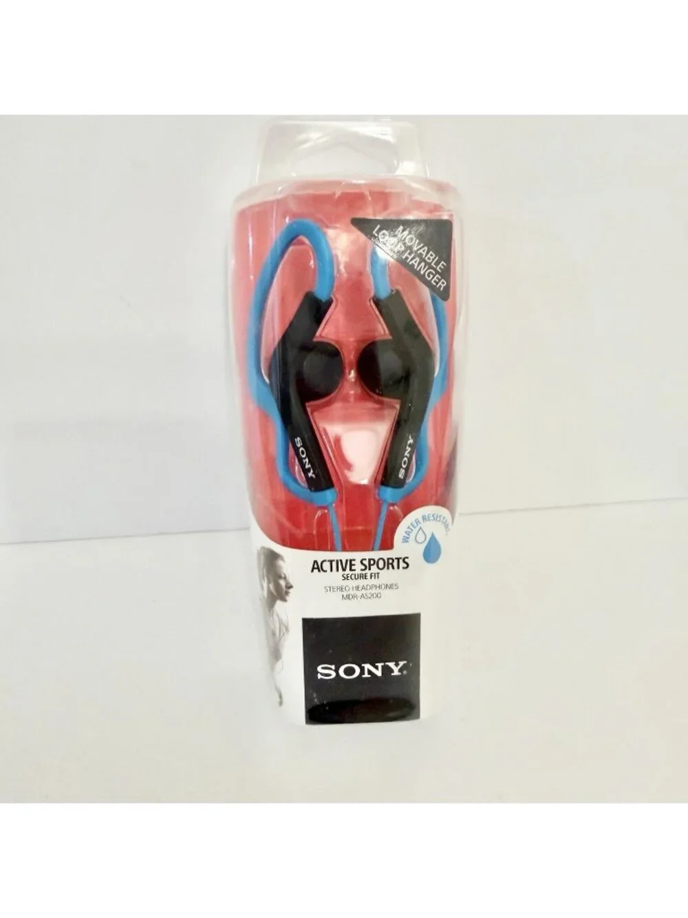 Vintage 2012 Sony MDR-AS200 Active Sports Headphones Blue Water Resistant Sealed